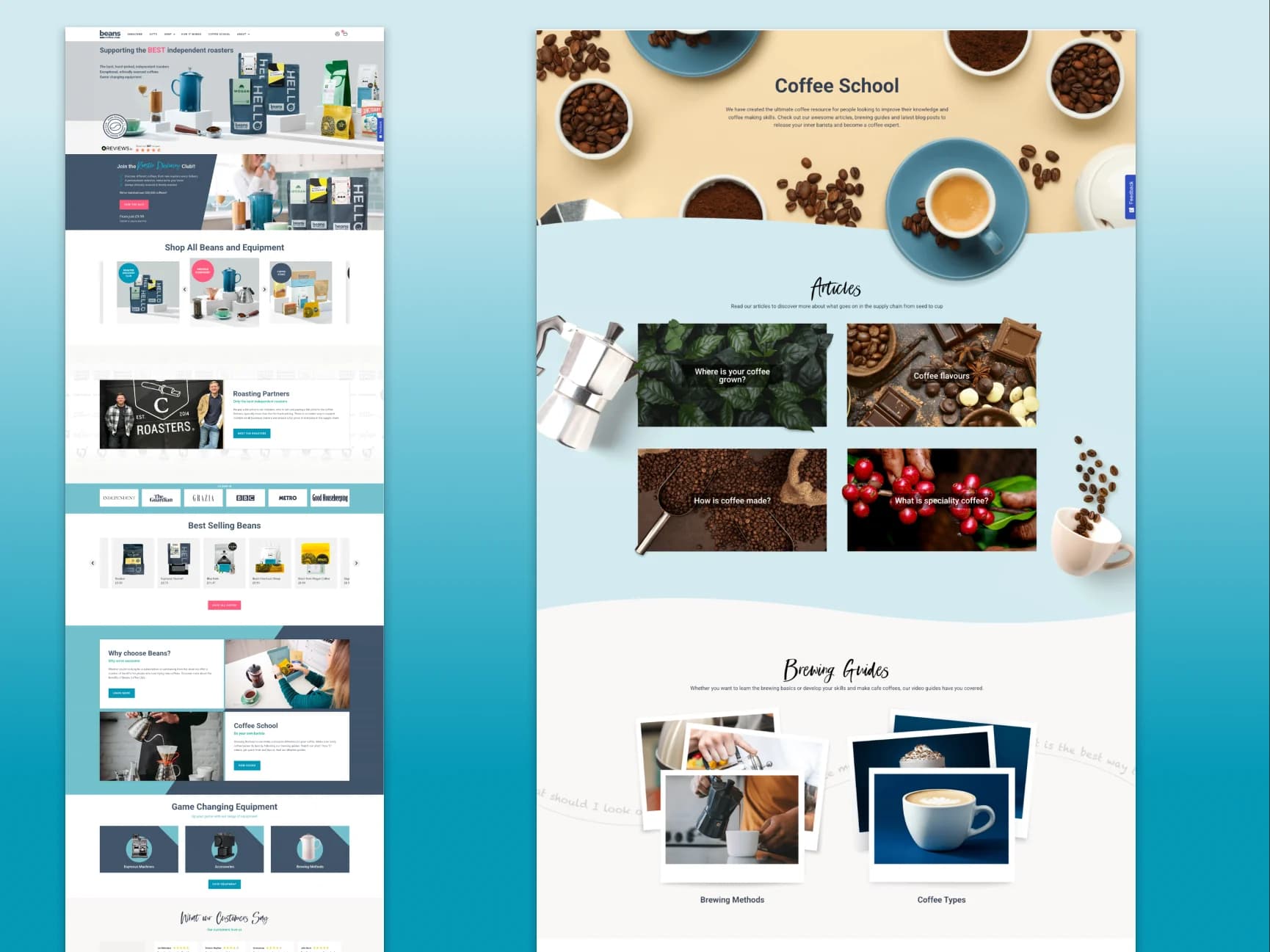Beans Coffee Club | E-commerce Frontend