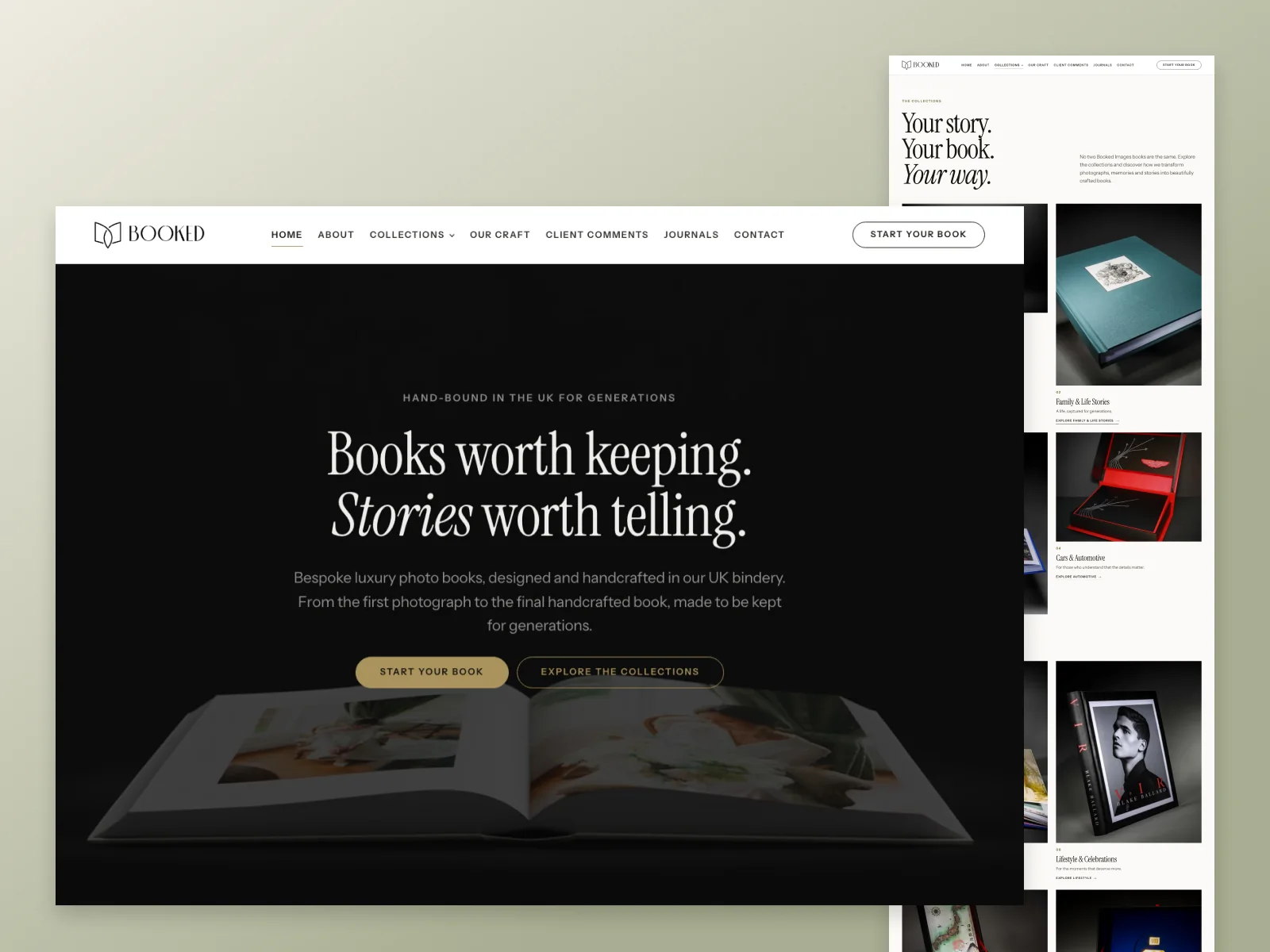 Booked Images | Bespoke WordPress Website Design