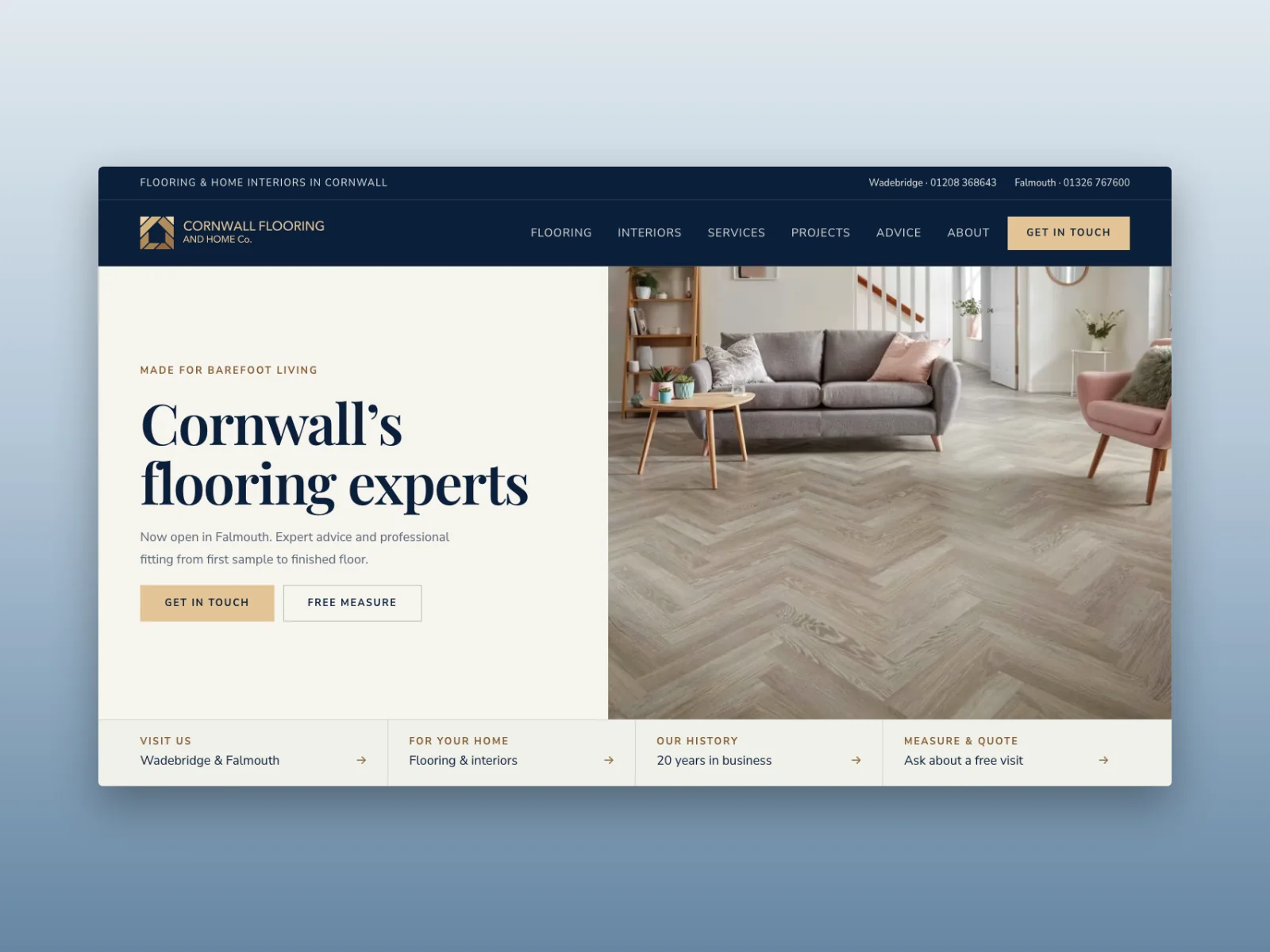 Cornwall Flooring and Home Co. | WordPress Website