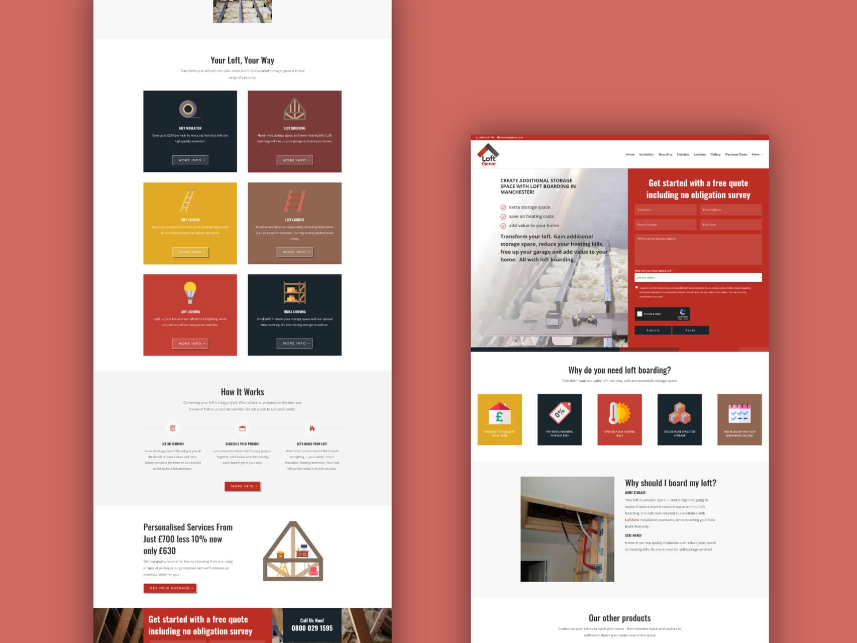 Loft Genie WordPress Development project