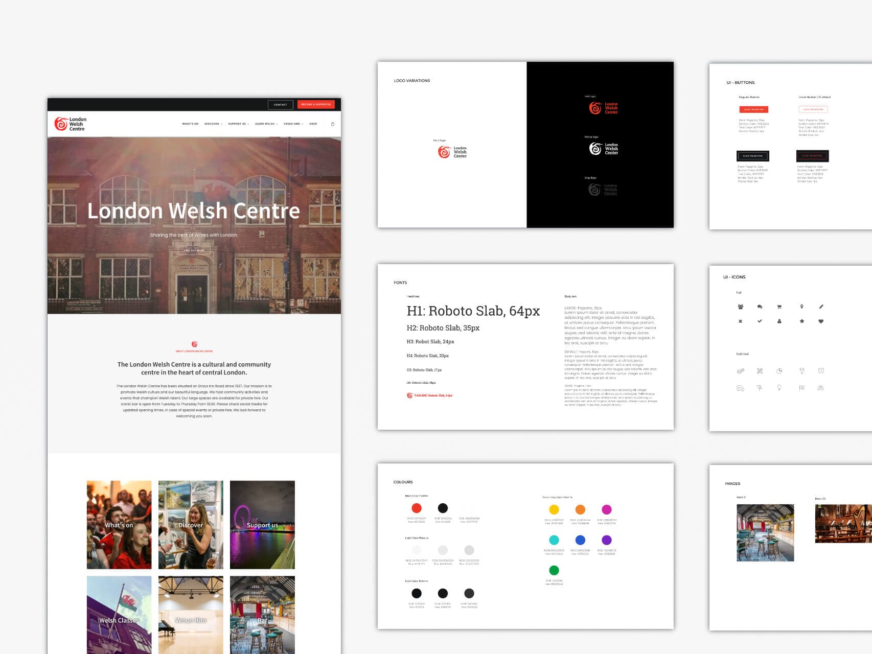 London Welsh Center UX/UI Design project