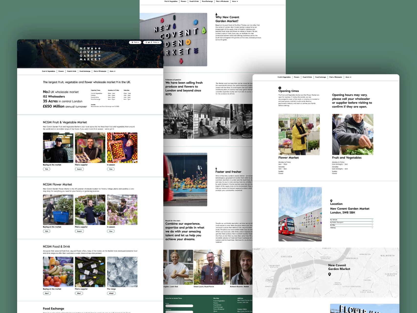New Covent Garden Market | WordPress Development