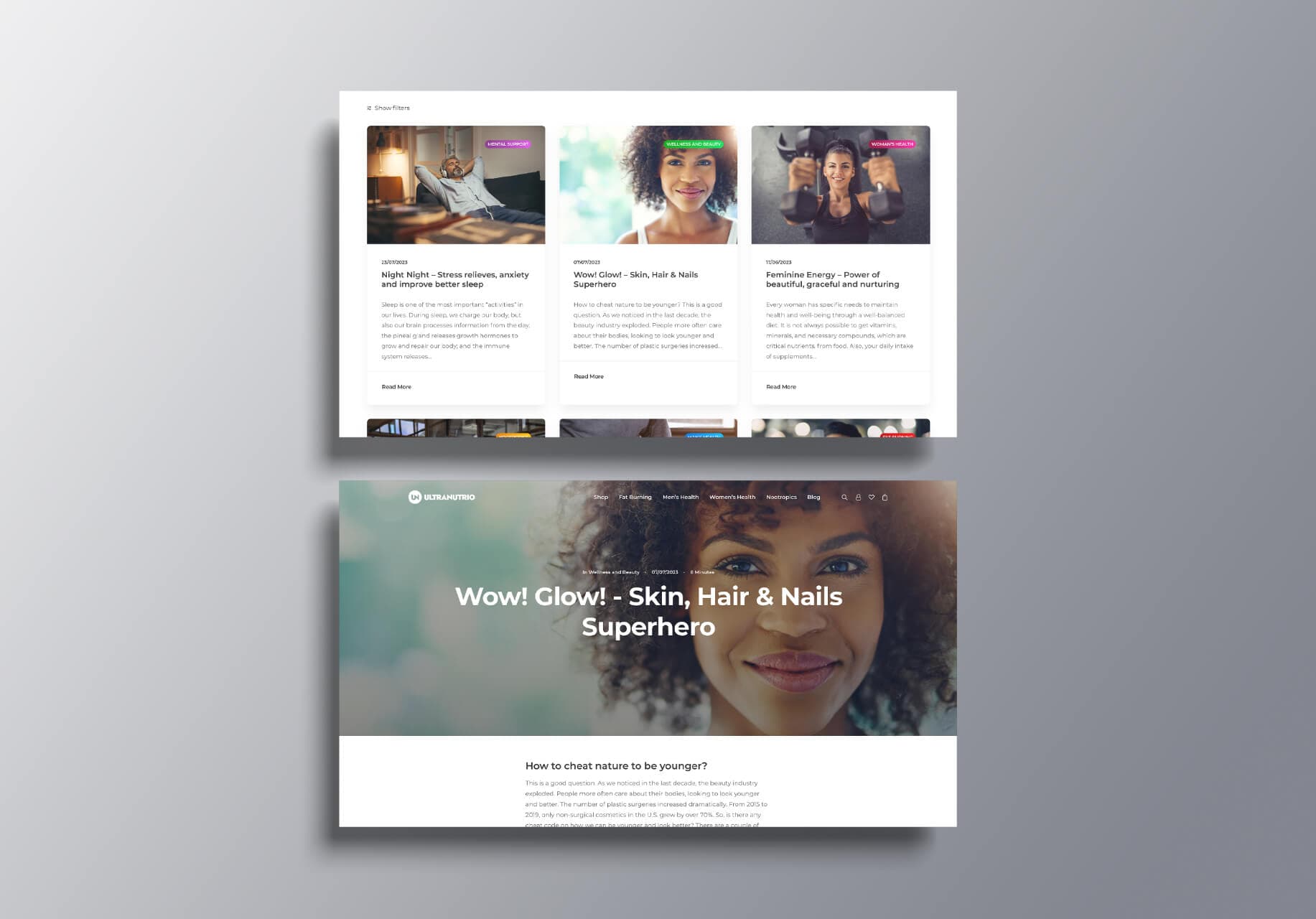 Ultra Nutrio | Web Design - Image 2